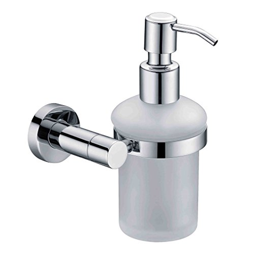 Kinse® Elegant Hochwertig Edelstahl Seifenspender 100ml mit Wandhalterung - 2