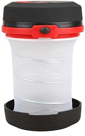 Agooding 2 in 1 Portable Pop-up Collapsible LED Flashlight Lantern,Camping Hiking Fishing Tent Night Light Lamp(Red)