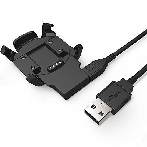 TUSITA Cargador para Garmin Fenix 3, Fenix 3 Sapphire, Fenix 3 HR, Quatix 3, Tactix Bravo Smartwatch - Cable de carga USB Clip 100cm - Accesorios para Fitness Tracker