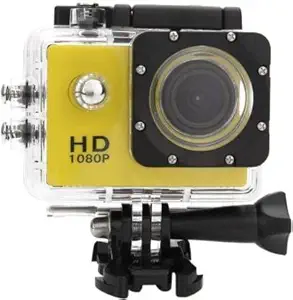 TechKing ( DEAL WITH 12 YEARS WARRANTY) 4K 30fps Action Camera with 170 Degree Wide Angle, 16 MP Image Resolution CMOS Sensor, WiFi, 30M Water Resistant for Youtuber/Bike Rider's/Helmet/Stunt Recorder-YELLOW