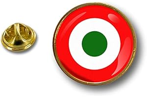 Akachafactory szpilki odznaka przypinka metalowy guzik flaga Air Force militarne Włochy, Ołów