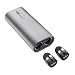 Produktbild SAVFY Bluetooth Kopfhörer Mini In Ear Headset Ein Paar CVC 6.0 Noise-Cancelling True Wireless Earbuds mit Mikrofon und Tragbare Ladestation 2100mAh (Kleinste, Kabellos, Unsichtbar), Edles Grau