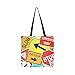 Produktbild Gruppe Verkehrszeichen Leinwand Tote Handtasche Schultertasche Crossbody Taschen Geldbörsen Für Männer Und Frauen Einkaufstasche