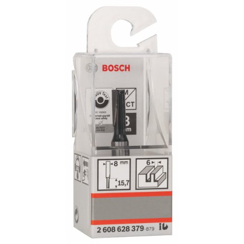 Bosch Zubehör 2 608 628 379 Nutfräser 8 mm, D1 6 mm, L 16 mm, G 48 mm - 3