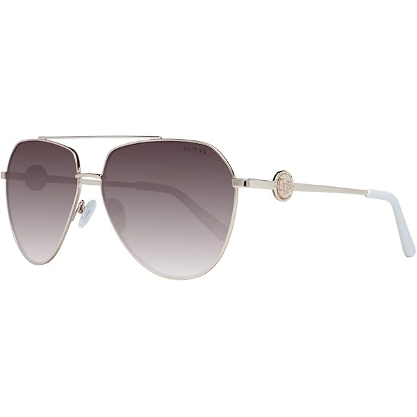 Occhiali Da Sole GUESS GF6143 Shiny - Montatura Oro Rosa, Lenti Gradient Grigio, Protezione UV 100%