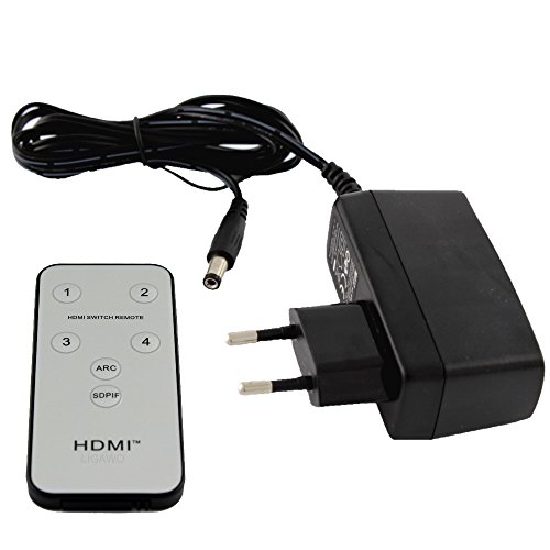 Ligawo HDMI Switch 4×1 3D ARC HEC HEAC mit SPDIF / Toslink Audio Ausgang - 3
