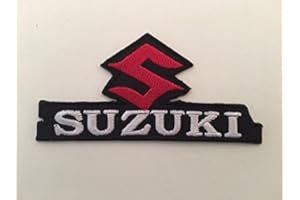 Blue Hawai Toppa termoadesiva per Suzuki 10 x 4,5 cm