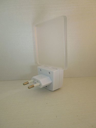 Packung mit 2 LED Nachtlicht | Enthält Dämmerung zum Dämmerungssensor, um Energie zu verringern (weiß) | LED-Wandlampe für einen Kinderzimmer Kinderzimmer | Energieklasse A+++ - 6