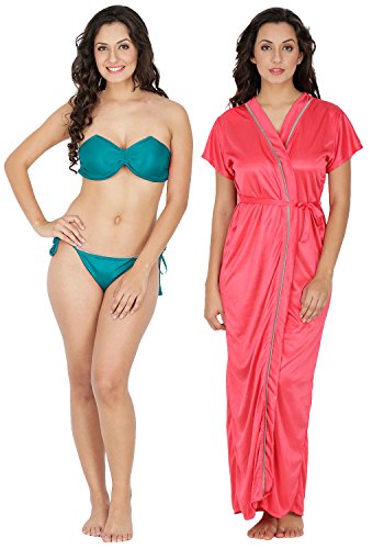 Klamotten Satin Women Sexy Nightwear and Bikini Set Combo 221T-128H RS.349 (65.00% Off) - Amazon