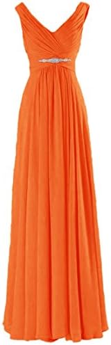 Women Sexy V Neck Elegant Prom Maxi Dress Pleated Wedding Bridesmaid Long Dresses Evening Party Cocktail Rhinestone Waist Zip Closure Dress 20 Colors Size EU 34-52