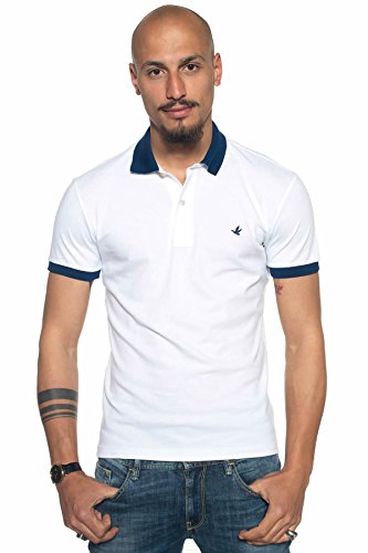 Preisvergleich Produktbild Polo Uomo Brooksfield 58 Bianco 201a.b009 Primavera Estate 2017