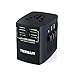 Produktbild Universal Reise-Adapter Reisestecker Adapter World Travel Adapter Stromadapter mit 4 USB-Ports Universal fusionierten Sicherheit AC-in einem Ladegerät für 150 Ländern weltweit Europa/Großbritannien/Deutschland/ Kanada/ Mexiko/ Frankreich/ China/ Australien und mehr