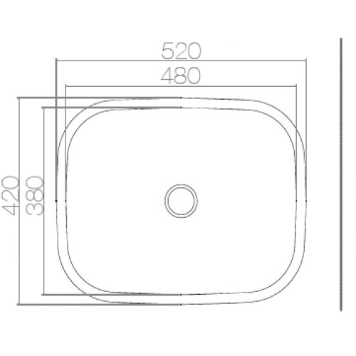 Edelstahl Unterbauspüle I Küchenspüle / Spülbecken MIZZO Sino Basic 520 I Edelstahlspüle/ spüle 520mm x 420mm. - 2