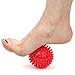 Produktbild BESTE Igel-Massageball Roller - High Density Deep Tissue Akupressur - GRATIS EBOOK(in englischer Sprache) - Myofascial Release - Druckpunkt - Fersensporn - Fußreflexzonenmassage - Stress - Therapie - RED - 8cm