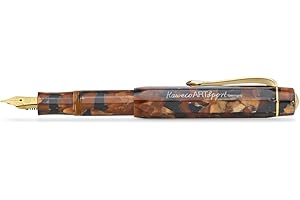 Kaweco ART SPORT - Pluma estilográfica de acrílico exclusiva para cartuchos de tinta con punta de acero, incluye caja de metal, pluma estilográfica de 12,5 cm, plumín: M (mediano)