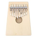 coconut kalimba songs 7 note PREMIUM MATERIAL: El dedo de piano de 10 teclas kalimba está hecho de material de alta calidad, que es duradero y sólido, el cuerpo principal es de madera de pino, las barras sonoras son de aluminio