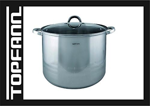Deep Stock Soup Pot 12L Stockpot Casserole Saucepan Boiling Stainless Steel Stew