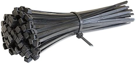 100 x Cable Ties Tie Wraps Nylon Zip Ties Extra Strong 610mm x 9.0mm Black