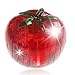 Produktbild NWYJR Lernspielzeug Pädagogische Spielzeug 3D Stereo Tomate Crystal Puzzle LED Licht DIY Intelligence Kinder dreidimensionale puzzle zusammenbauen montiert Spielzeug , red