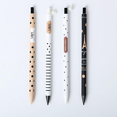 YaoHome 5pcs Cute 0.5mm Mechanical Pencil Automatic Pen Pencil School Office Supplies AA send random