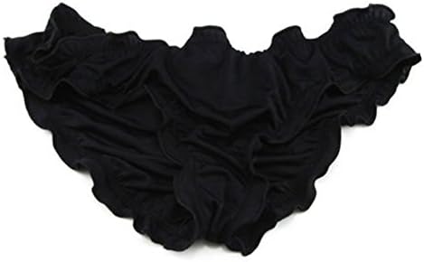 KOINECO Women's Sexy Ruffle Wavy Brazilian Bikini Bottom Hipster ALLURE Swimsuit