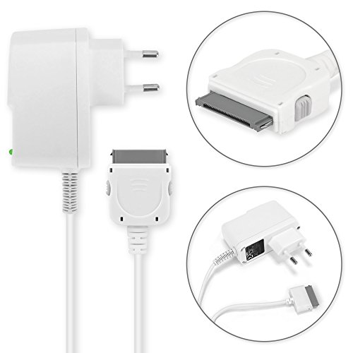 Ladegerät (5V, 2000mAh) für Apple iPad 1, iPad 2, iPad 3 (A1219 / A1337 / A1395 / A1396 / A1397 / A1416 / A1430 / A1403) Ladekabel Netzteil weiß