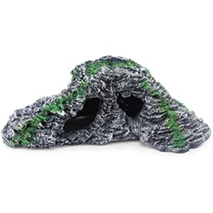 Zhhlinyuan Reptilienzubehör Safe and Non-toxic Simulation Resin Tree Root Cave House Pet Decoration Spider Scorpion Gecko Insect Snake Turtle Frog Reptile Platform Climb Ornaments