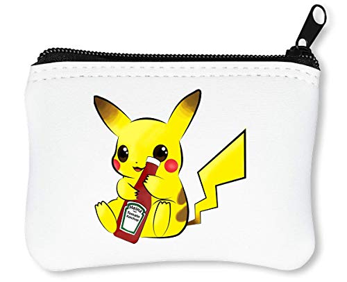 Preisvergleich Produktbild Pikachu Ketchup Reißverschluss-Geldbörse Brieftasche Geldbörse