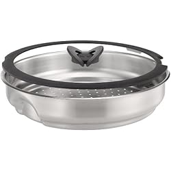 Tefal Ingenio L9259704 Panier Vapeur Inox avec Couvercle 24 cm