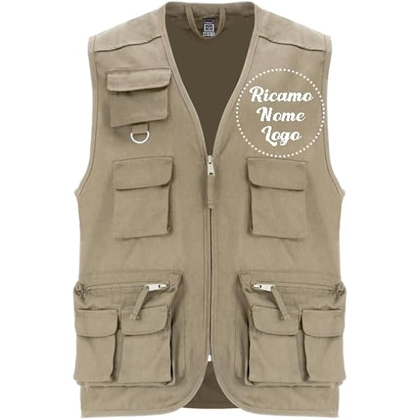 Gilet Uomo Outdoor Gilet Uomo Multitasche Per Pesca E Campeggio - Giubbotto Traspirante Per Outdoor Gilet Outdoor Traspirante