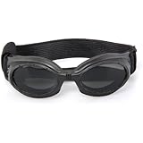 Goggles Sonnenbrille Hundebrille Sonnenschutz Brille für Hunde Haustier schwarz