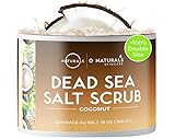 O Naturals Ultra Hydrating Exfoliating Coconut Oil Dead Sea Salt Body & Face Scrub. Skin Smoothing Anti Cellulite Treat Acne Stretch Marks Ingrown Hairs Dead Skin Remover Razor Burns Men & Women 500gr