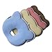 MITTAGONG Infant Head Support Prevent Flat Memory Foam Baby Pillow,Print Blue