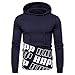 Produktbild DNOQN Herren Sweatshirt Hoodie Langarm Kapuzen Sweatshirt Herbst Winter Reißverschluss Outwear Tops Blusen