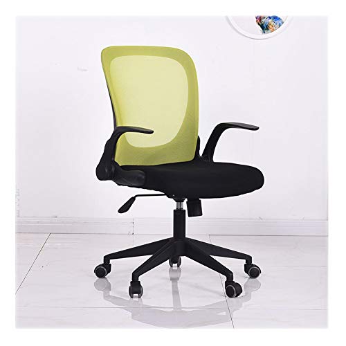 Preisvergleich Produktbild HUINING Bürostuhl, Schreibtischstuhl Ergonomischer Drehstuhl, Höhenverstellbarer Chefsessel Mit Lendenstütze Und Atmungsaktives Mesh,Green,Nylon
