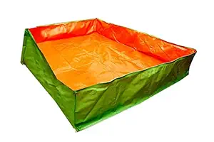 DHARNEESH & CO High Density Polyethylene Grow Bag with Side Support Pockets, Green, 72 x48 x12 Inch, Pack of 1