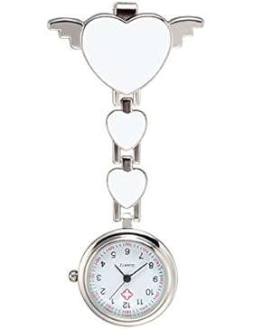 Trillycoler Hübsch Liebe Herz Quarz Vorhänger Brosche Krankenschwester Taschenuhr