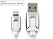 Price comparison product image Lightning to USB Charge & Sync Cable, Apple MFi Certified, Colour Silver & White, 1m / 3.2 ft for iPhone 6S / 6S Plus / 6 / 6 Plus / 5S / 5C / 5, iPad (4th Gen), iPad Air, iPad mini, iPod touch (5th Gen), iPod nano (7th Gen)