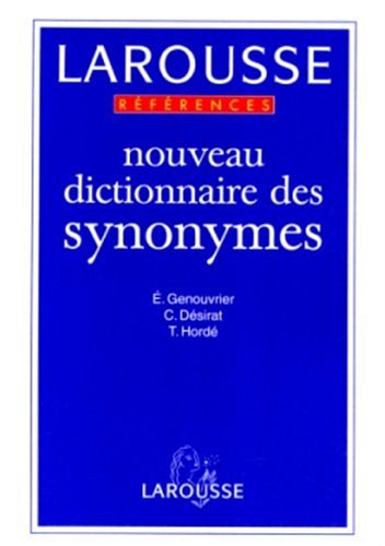 couverture de : Nouveau dictionnaire des synonymes