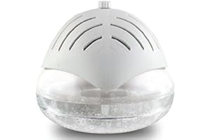 Aironic ® Air Purifier with Ioniser & Colour Changing LED Light Includes 3 x 30ml Fragrances (White)