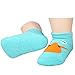 KF Baby Non-Skid Cotton Socks Value Pack, Set of 4 Pairs, Infants to Toddlers