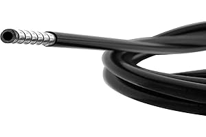 cyclingcolors Gaine 6mm Noir Fil Plat cyclomoteur Moto mobylette motoculteur Tracteur, 3 mètres