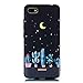 Produktbild Chreey Hülle für Xiaomi Redmi 6A, Anti-kratzt Schwarz 3D Drucken Muster Handyhülle Weiche Silikon TPU Rückseitehülle Bumper Schutzhülle, Blauer Kaktus