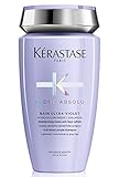 Kerastase - Gamme Blond Absolu - Shampooing Bain Ultra-Violet pigmenté violet anti faux-reflets pour cheveux blonds décolorés ou méchés - 250ml