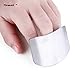 Produktbild Tiswell Edelstahl-Finger-Schneiden-Schutz- 6.6cm-Fingerschutz