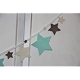 Sternchengirlande aus Filz / 160cm / Wimpelkette