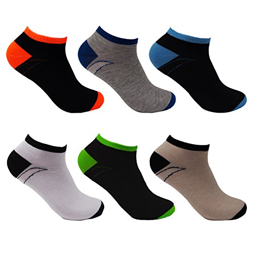 L&K Pack de 12 Calcetines de deporte Sneaker Cortos para hombre multicolor 92255A 39-42