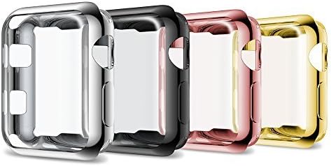 NotocityEU Apple Watch Series 3 Case Full Cover Soft TPU Protective Case for Apple Watch Series 3/Series 2 (42mm, 4pcs Multicolor Set)