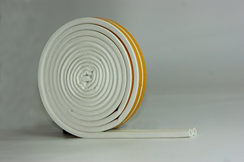 10 m varios burlete aislante para puertas y perfil - EPDM burlete de goma con la junta y la espuma para Puerta Ventana, blanco