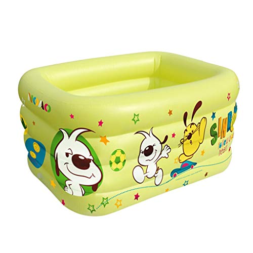 Preisvergleich Produktbild DSADDSD Baby-aufblasbares Pool verdicken Isolationsbadewanne Vier Ring-quadratisches Spiel-Pool (größe : 140cm*110cm*75cm)